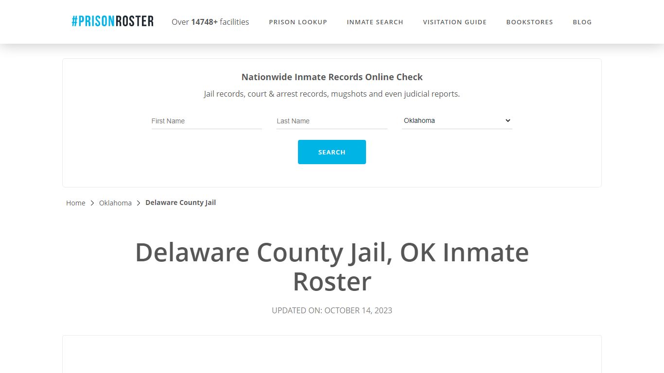 Delaware County Jail, OK Inmate Roster - Prisonroster